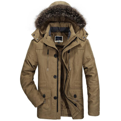 Winter Jacket Men Plus Size 5XL 6XL Cotton Padded Warm Parka Coat Casual Faux Fur Hooded Fleece Long Male Jacket Windbreaker Men 6